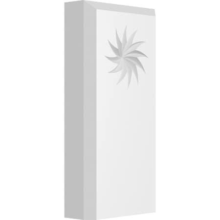 Ekena Millwork Standard Foster Spiral Plinth Block With Beveled Edge, 3"W x 6"H x 1"P PBP030X060X100FOS13